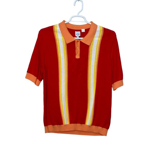 Max ‘n Chester red yellow short sleeves knit polo shirt size XXl - Picture 7 of 11